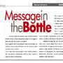MESSAGE IN THE BOTTLE